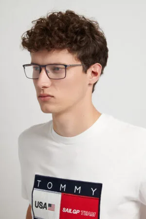 Tommy Hilfiger TH 2314 Mat Mavi Kırmızı