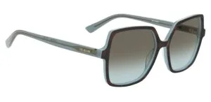 Moschino Love MOL102/S Altın Koyu Boynuz Desenli - Kahverengi Yeşil Degrade' Cam