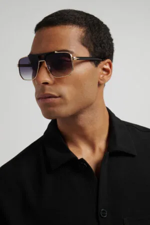 David Beckham DB 7157/S Altın Siyah - Koyu Gri Degrade Cam