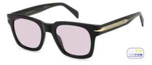 David Beckham DB 7160/S Siyah - Mor To Gri Fotokromik Cam