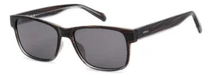 Fossil FOS 3179/G/S Kahverengi Boynuz Desenli - Gri Cam